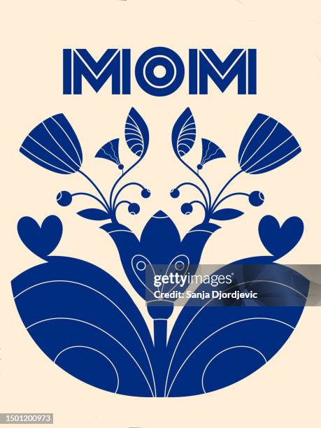 happy mothers day - mothers day text art stock illustrations