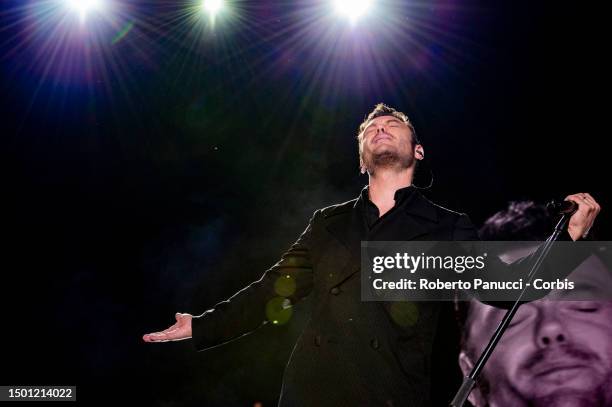 Tiziano Ferro performs at Stadio Olimpico on June 24, 2023 in Rome, Italy.