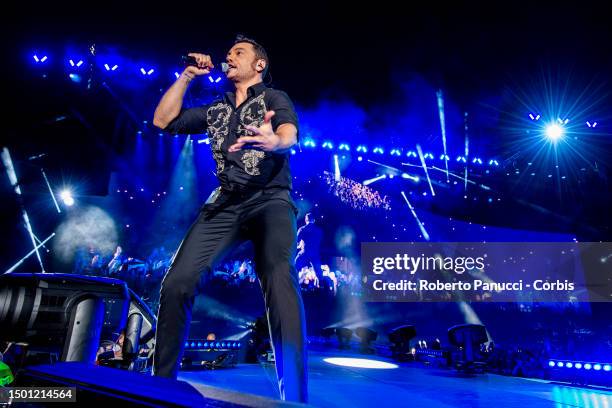 Tiziano Ferro performs at Stadio Olimpico on June 24, 2023 in Rome, Italy.