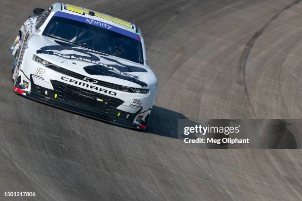 Allmendinger, driver of the Bailey Zimmerman - Religiously Chevrolet, drives during the NASCAR Xfinity Series Tennessee Lottery 250 at Nashville...