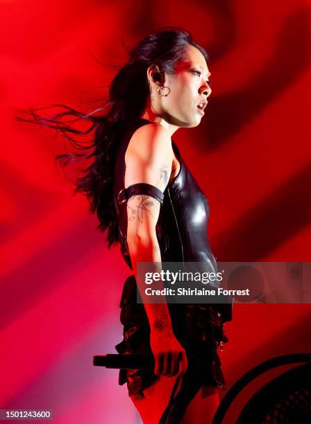 Rina Sawayama performs at Day 4 of Glastonbury Festival 2023 on June 24, 2023 in Glastonbury, England.