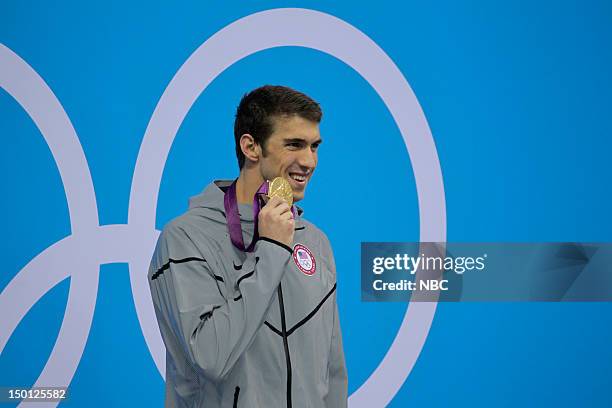 Swimming Finals -- Pictured: Michael Phelps --