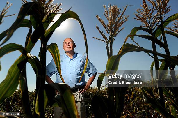 Robert T. Fraley, chief technology officer of Monsanto Co., stands for a photograph at the company's test field in Woodland, California, U.S., on...