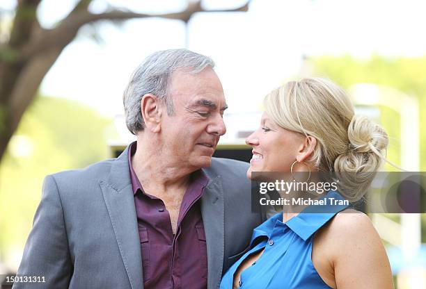 Musician Neil Diamond and wife, Katie McNeil attend the ceremony honoring him with a Star on The Hollywood Walk of Fame held in front of the famed...