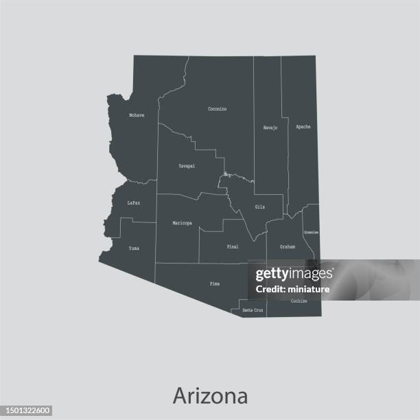 Arizona Mapbasic 1,289 Arizona County Map Stock Photos, High-Res Pictures, and Images ...