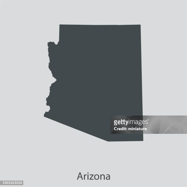 arizona map - arizona country stock illustrations