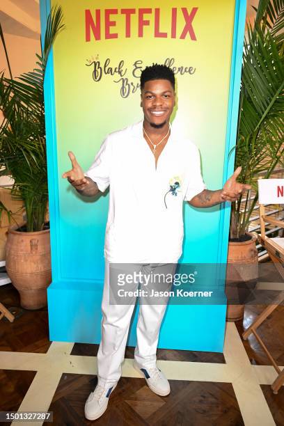 John Boyega attends the Black Excellence Brunch at Byblos Miami on June 16, 2023 in Miami Beach, Florida.