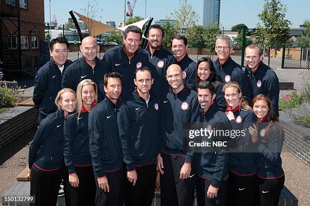 Athlete Processing -- Pictured: US Beach Volleyball Team Jen Kessy, April Ross, Sean Rosenthal, Jake Gibb, Phil Dalhausser, Todd Rogers, Kerri Walsh...