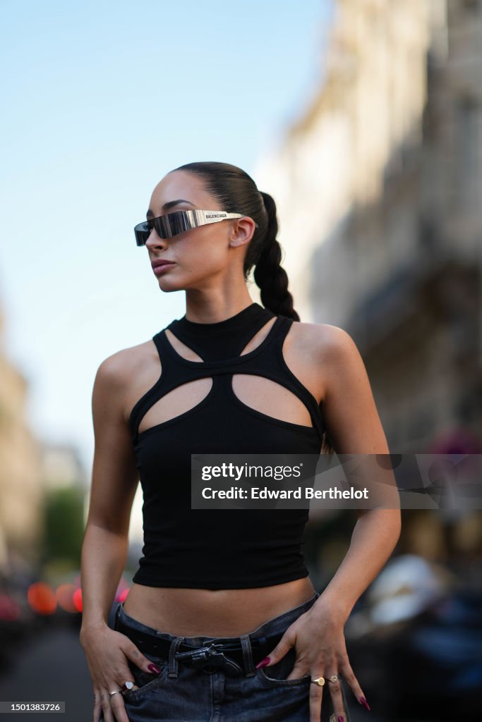 Street Style - Paris Fashion Week - Menswear Spring/Summer 2024 : Day Five