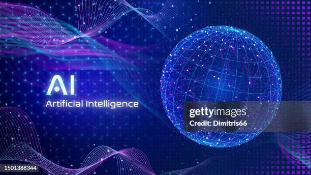 artificial intelligence concept - artificial intelligence logo stock illustrations