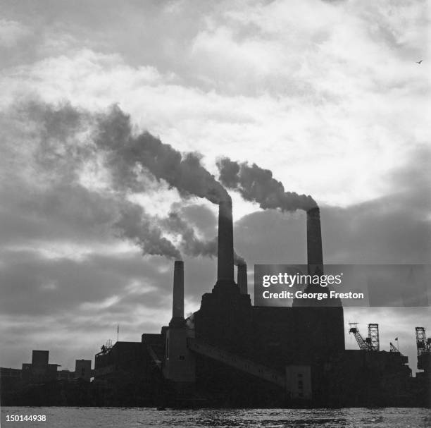 Battersea Power Station in London, 20th November 1964.