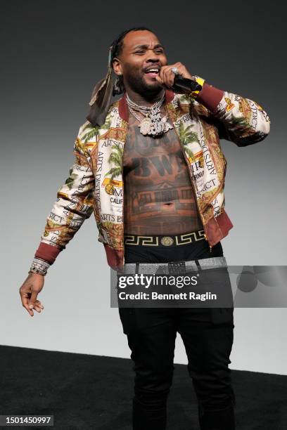 Kevin Gates performs onstage during the 106 & Park segment at House of BET - Day 3 at Goya Studios on June 24, 2023 in Los Angeles, California.