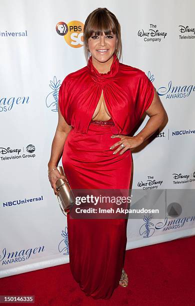 Singer Jenni Rivera attends the 27th Annual Imagen Awards at The Beverly Hilton Hotel on August 10, 2012 in Beverly Hills, California.