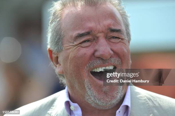 Terry Venables, technical advisor of Wembley FC just prior to a Budweiser FA Cup Extra Preliminary Round at Vale Farm Stadium, on August 11, 2012 in...