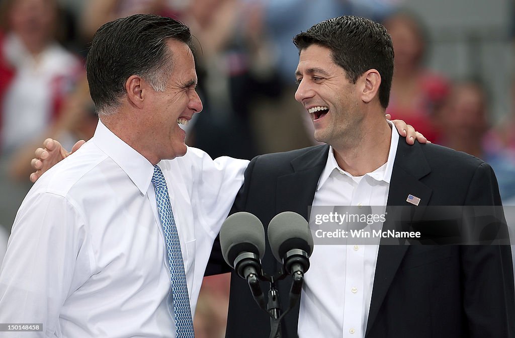 Republican Presidential Candidate Mitt Romney Announces Rep. Paul Ryan As His Vice Presidential Pick