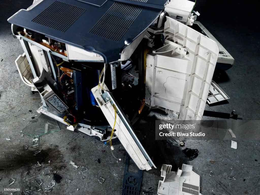 Broken printer & fax machine