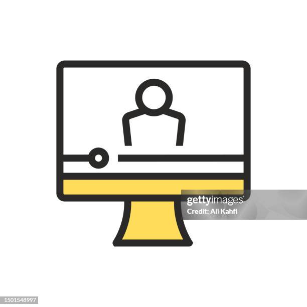 convention and seminar icon - attendance stock illustrations