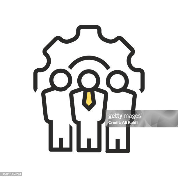 group team network icon - team lead stock illustrations