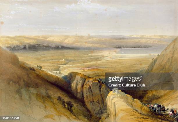 Jordan Valley, from Volume II of 'The Holy Land' by Louis Haghe published in London, 1842 in London, 1842