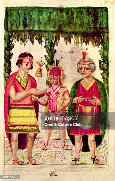 Illustration of Cincheroca, from 'Historia y Genealogia Real de los Reyes Incas del Peru, de sus hechos, costumbres, trajes y manera de Gobierno',...
