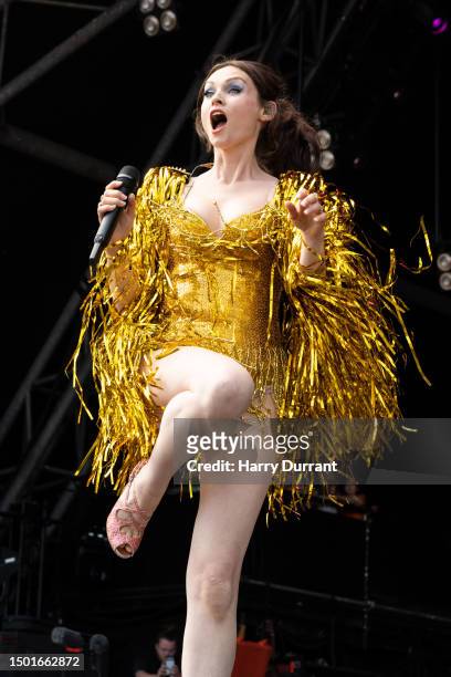 Sophie Ellis Bextor performs on The Pyramid Stage at Day 5 of Glastonbury Festival 2023 on June 25, 2023 in Glastonbury, England.