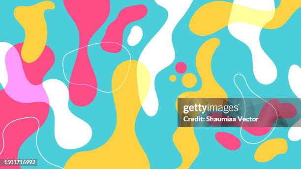 abstract liquid splash blob background design - milk texture stock illustrations