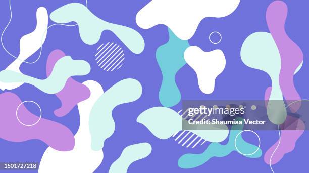 abstract liquid splash blob background design - milk run stock illustrations