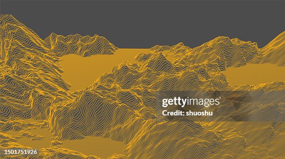 Abstract wireframe mountain 3D net space pattern background Abstract wireframe mountain 3D net space pattern background