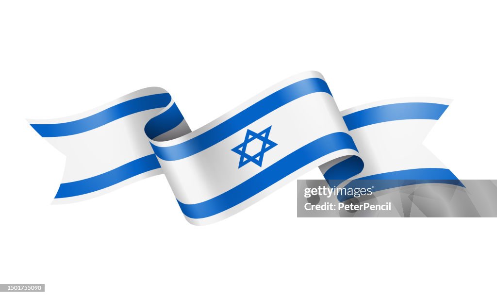 Israel Flagge Band - Vektor Stock Illustration