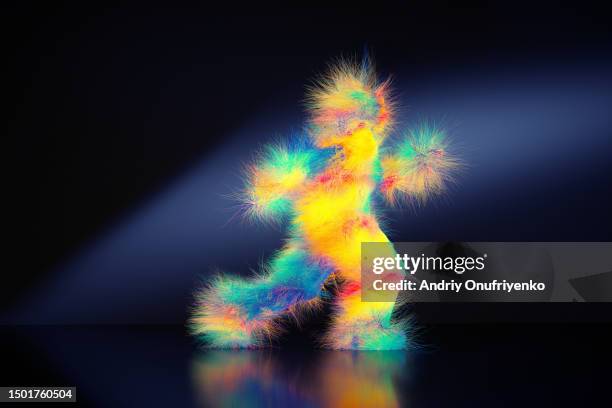 metaverse avatar - pelliccia-materiale-tessile foto e immagini stock