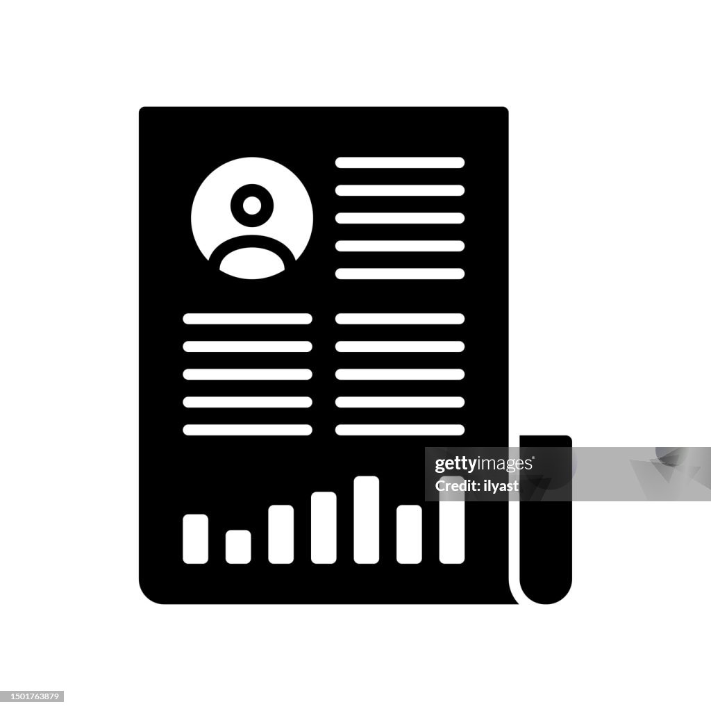 Exploring Historical Data Black Line & Fill Vector Icon