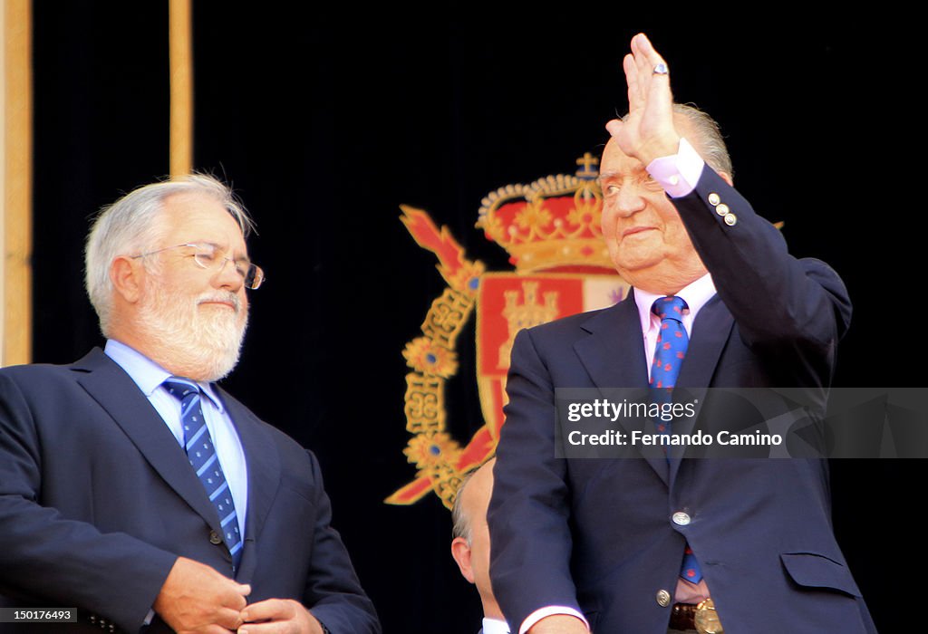King Juan Carlos of Spain attends 'Bullfights Commemorating Bicentenary of First Spanish Constitution'
