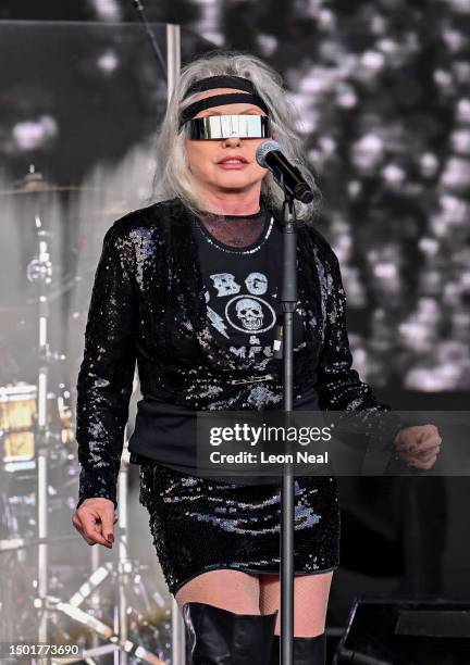 Debbie Harry and Blondie perform on stage during Day 5 of Glastonbury Festival 2023 on June 25, 2023 in Glastonbury, England.