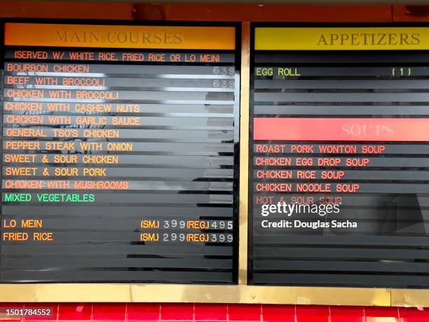 1,752 Fast Food Menu Sign Stock Photos, High-Res Pictures, and Images ...