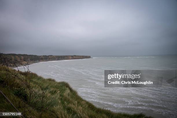 point du hoc - june 1944 stock pictures, royalty-free photos & images