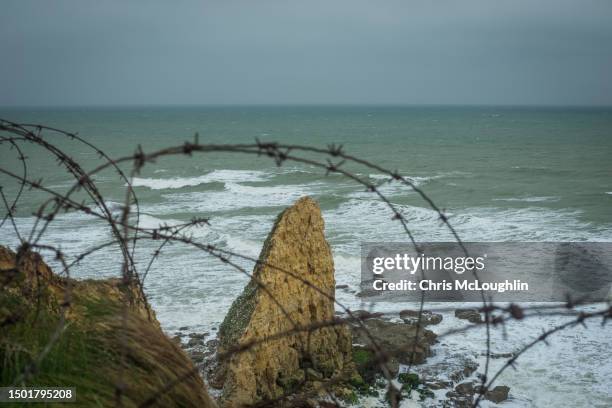 point du hoc - june 1944 stock pictures, royalty-free photos & images