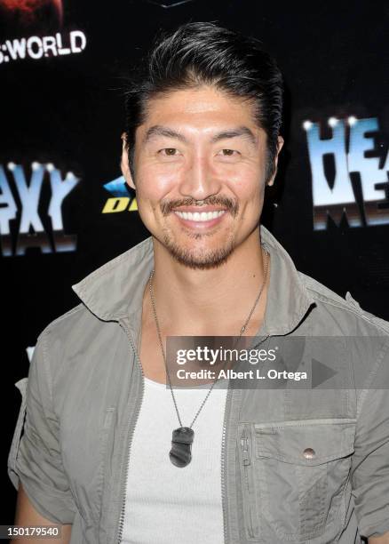 Actor Brian Tee attends Heavy Metal Magazine's 35th Anniversary Party - Comic-Con International 2012 held at The Haunted Hotel on July 12, 2012 in...