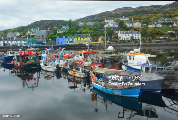 tarbert, a fishing village in the argyll and bute council area in western scotland on may 11th 2023. - bo zaunders stock pictures, royalty-free photos & images