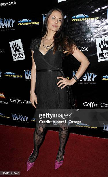 Actress Jon Mack attends Heavy Metal Magazine's 35th Anniversary Party - Comic-Con International 2012 held at The Haunted Hotel on July 12, 2012 in...