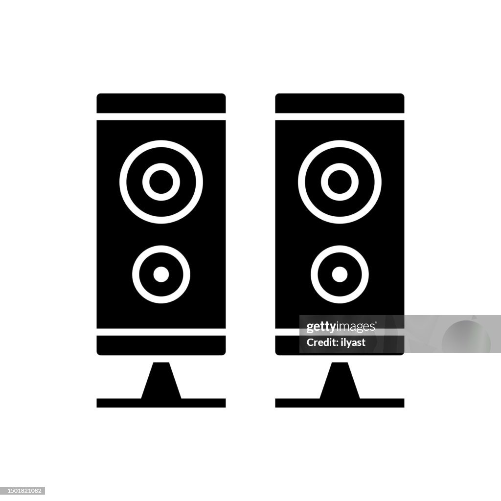Audio Experience Black Line & Fill Vector Icon