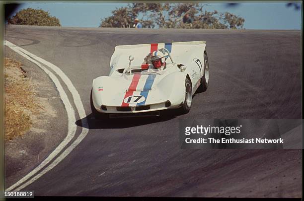 Road Racing Championships - USRRC - Laguna Seca. Merle Brennan driving his Genie Mk 10.