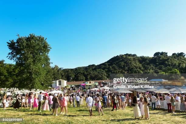 General view of atmosphere at Rosé Day Los Angeles at King Gillette Ranch on June 24, 2023 in Calabasas, California.