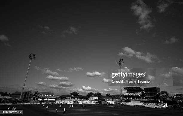 General view of play during Day One of the LV= Insurance County Championship Division One match between Somerset and Nottinghamshire at The Cooper...