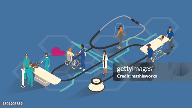 cardiology illustration - cardiopulmonary system stock illustrations