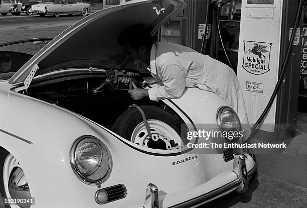 Porsche 1500 Speedster. Driving Around with Walt Woron. Motor Trend magazine July 1955 issue. Road testing the Porsche on the streets of Los Angeles....