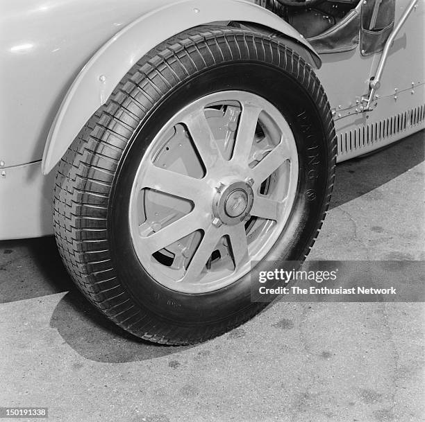 Bugatti Type 35-B Grand Prix Car. Photographed in front of Otto Zipper's Precision Motor Cars service area in Santa Monica, California.