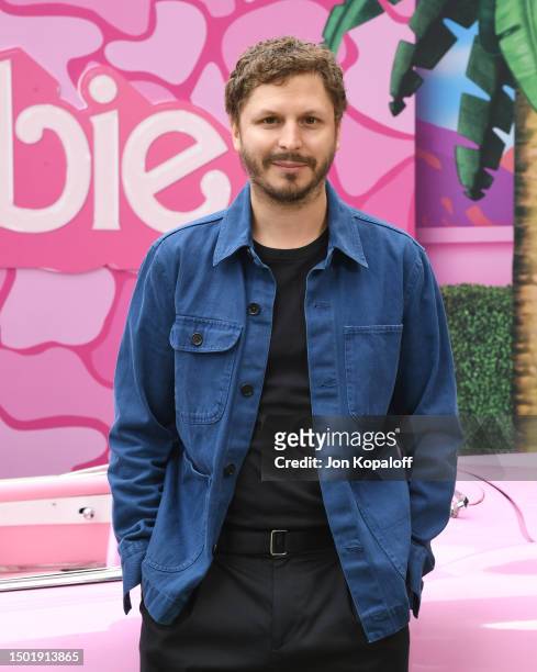 Michael Cera attends the press junket and photo call For "Barbie" at Four Seasons Hotel Los Angeles at Beverly Hills on June 25, 2023 in Los Angeles,...
