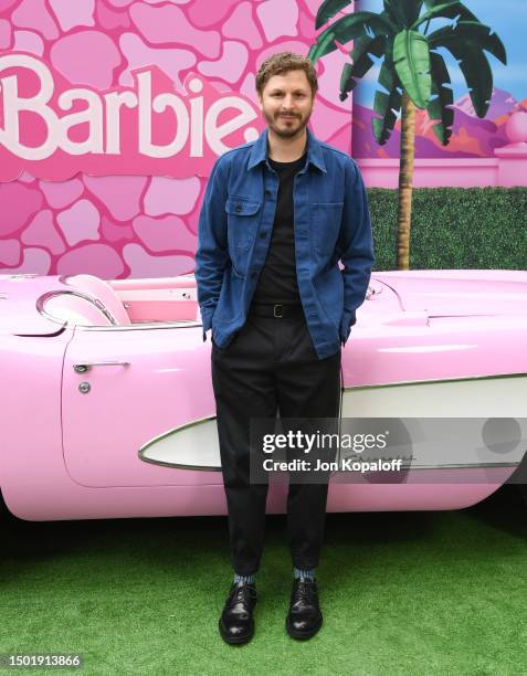 Michael Cera attends the press junket and photo call For "Barbie" at Four Seasons Hotel Los Angeles at Beverly Hills on June 25, 2023 in Los Angeles,...