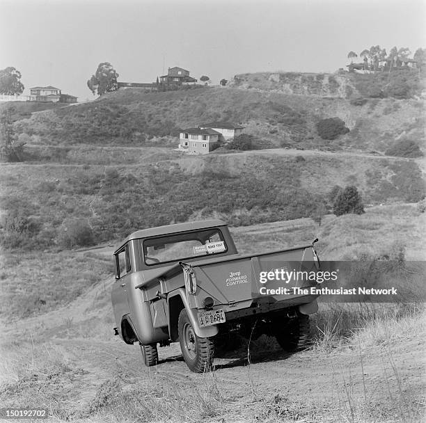 Jeep Pickup FC-150. Jeep Forward Control pickup off-road test by Motor Trend magazine, February 1957. Willys.