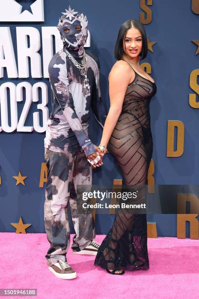 Rich the Kid and Tori Brixx attend the BET Awards 2023 at Microsoft Theater on June 25, 2023 in Los Angeles, California.